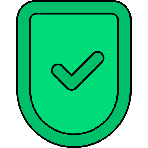 Secure connection shield icon